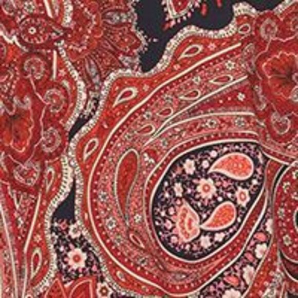 TOMMY HILFIGER Womens Twist Front Sleeveless V Neck Midi Fit + Flare Dress - Picture 4 of 4